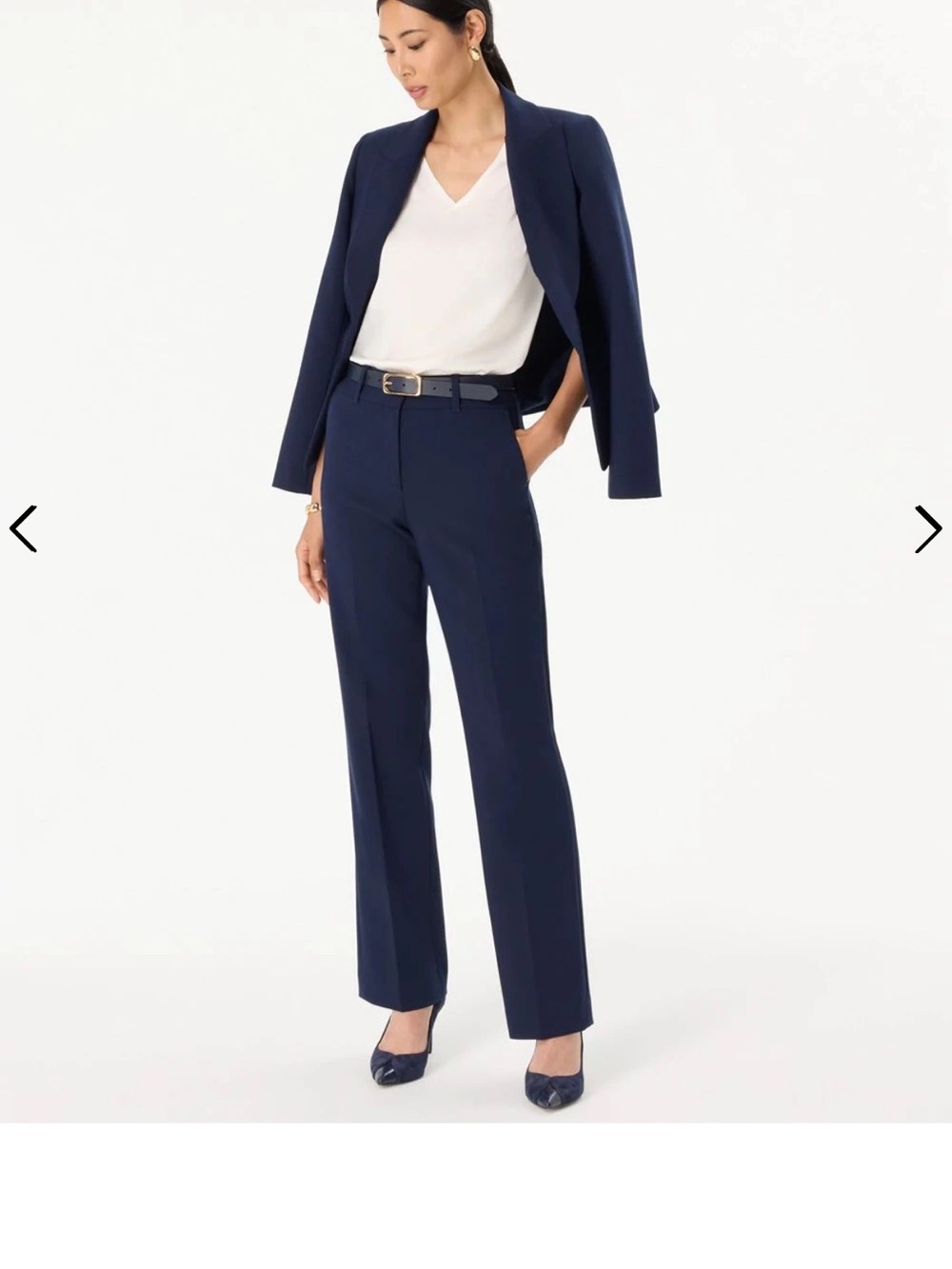 NWT WHBM Luxe Stretch High Rise Riley Trouser - 12L